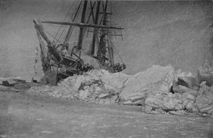 La Fram dopo una pressione del ghiaccio. 10 gennaio 1895 da Unbekannt
