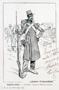 La Legione Straniera Francese, Maison Carrée, Algeria, 1833 da Unbekannt