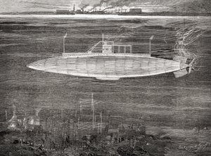 Il sottomarino della Marina Francese Gustave Zédé, varato nel 1900 da Unbekannt