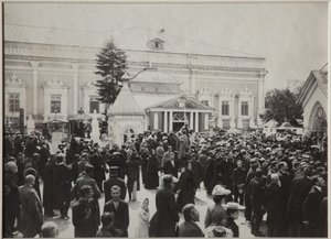 Il funerale di Anton Cechov al cimitero di Novodevichy, 22 luglio 1904 da Unbekannt