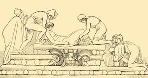 Il funerale di Ettore, 1890 da Unbekannt