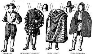La galleria del costume britannico: abito indossato alla fine del XVI secolo