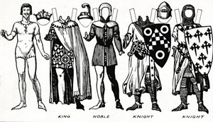 La Galleria del Costume Britannico: Abito indossato durante il regno del primo Edoardo, c1934 da Unbekannt