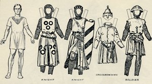La galleria dei costumi britannici: come si vestivano gli inglesi ai tempi di Re Giovanni, c1934