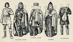 La galleria del costume britannico: come si vestivano le persone in tempi anglosassoni, c1934