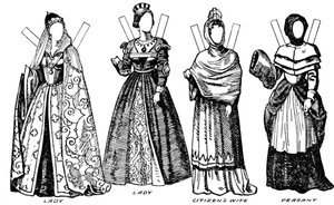 La galleria del costume inglese: alcuni degli abiti indossati al tempo di Guglielmo III, c1934