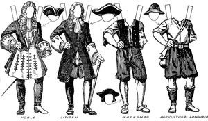 La Galleria del Costume Inglese: Alcuni degli Abiti Indossati al Tempo di Guglielmo III