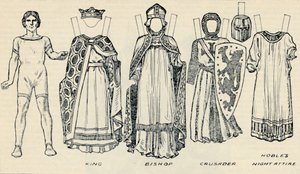 La galleria del costume storico: Gli abiti indossati ai tempi di Riccardo I, c1934 da Unbekannt