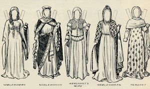 La galleria dei costumi storici: Gli abiti indossati ai tempi di Riccardo I, c1934 da Unbekannt