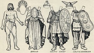 La galleria dei costumi storici: Cosa indossavano i Britanni e i Romani, c1934 da Unbekannt