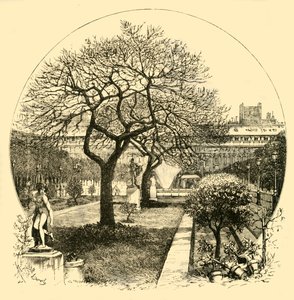 I giardini del Palais Royal, Parigi, 1890 da Unbekannt