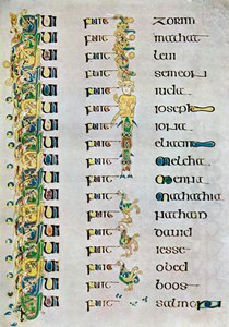 La genealogia di Cristo, 800 d.C., XX secolo da Unbekannt