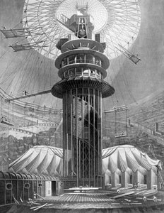 La salita geometrica alle gallerie nel Colosseo, Regents Park, Londra, 1823, 1926 da Unbekannt
