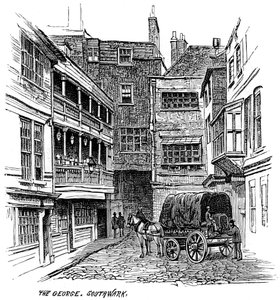The George Inn, Southwark, Londra, 1887