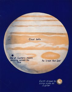 Il pianeta gigante e la sua grande macchia rossa, 1935 da Unbekannt