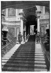 La grande scalinata, Buckingham Palace, Londra, 1900 da Unbekannt
