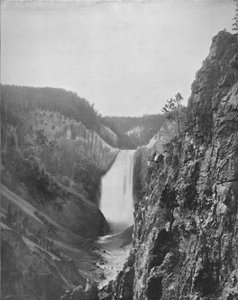 Le grandi cascate di Yellowstone, XIX secolo da Unbekannt