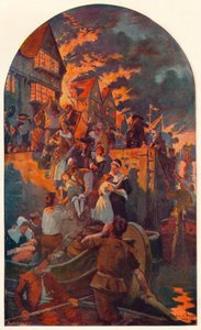 Il Grande Incendio di Londra, 1666 1905 da Unbekannt