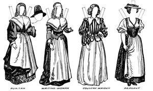 La Grande Galleria del Costume Storico: Abiti indossati durante il regno di Giacomo I, c1934