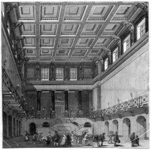 La Grande Sala, stazione di Euston Square, 1849 da Unbekannt