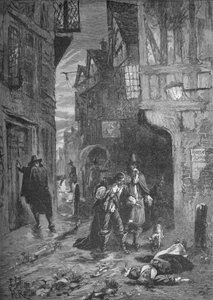 La Grande Peste: scene nelle strade di Londra, 1665-1666 da Unbekannt