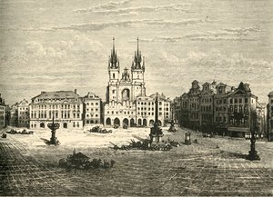 La Grande Piazza, Praga, 1890 da Unbekannt
