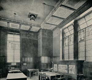 La sala da pranzo verde al South Kensington Museum, c1870 da Unbekannt