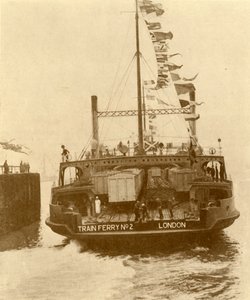 Il traghetto ferroviario Harwich-Zeebrugge, c1930 da Unbekannt