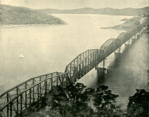 Il ponte Hawkesbury, Nuovo Galles del Sud, 1901 da Unbekannt