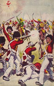 La fanteria leggera delle Highlands. La carica della cavalleria Mahratta ad Assaye da Unbekannt