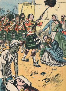 Gli Highlanders entrano a Lucknow, c1907 da Unbekannt