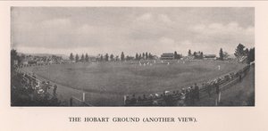 Il campo di cricket di Hobart, Tasmania, Australia, 1912 da Unbekannt