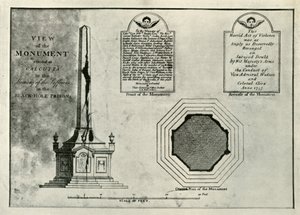 Il Monumento di Holwell, c1820, 1925 da Unbekannt