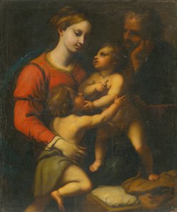 La Sacra Famiglia con San Giovanni Battista