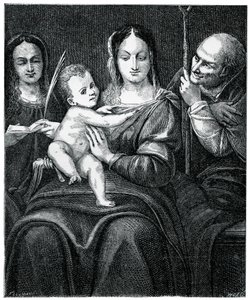 La Sacra Famiglia con Santa Caterina, 1769, 1870