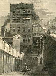 Le case in Waterloo Bridge Road, c1878 da Unbekannt