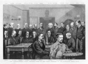 Il Congresso Internazionale di Scacchi - alcuni dei principali membri del Liverpool Chess Club, 1890
