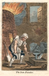 Il fonditore di ferro, Rotherham, Yorkshire, 1821 da Unbekannt