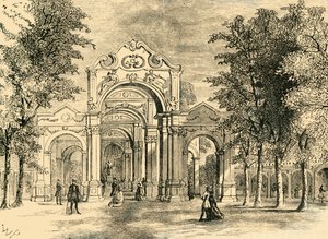La Passeggiata Italiana, Vauxhall Gardens, c1878 da Unbekannt