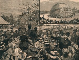 La festa del Giubileo per i bambini delle scuole di Londra a Hyde Park, 1887 da Unbekannt
