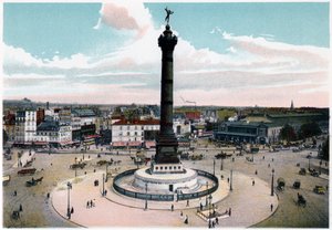 La Colonna di Luglio in Place de la Bastille, Parigi da Unbekannt