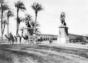 Il ponte Kasr-El-Nile, Il Cairo, Egitto, c1920 da Unbekannt