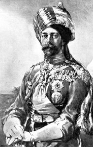 Il Re Imperatore come Colonnello in Capo, Lancieri, Esercito Indiano, 1914 da Unbekannt
