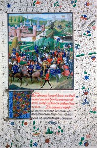 Il re di Francia parte per le crociate, c1336, 1455 da Unbekannt