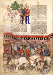 I Cavalieri della Tavola Rotonda, Miniatura da La Quête du Saint Graal et la Mort d