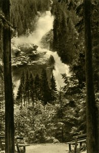 Le cascate di Krimml, Parco Nazionale degli Alti Tauri, Austria, c1935 da Unbekannt