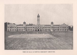 Il campo da cricket di Kuala Lumpur, Malaya, 1912 da Unbekannt