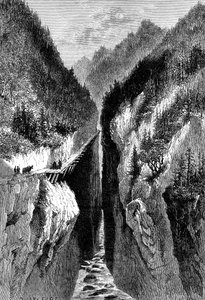 La gola di Lantzan-Kiang-Hoggs, c1890