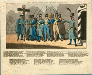 Gli ultimi dieci del 4º Reggimento, 1831 da Unbekannt