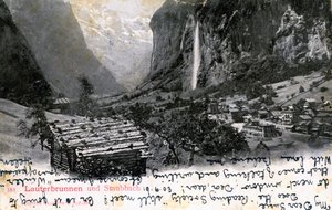 La Valle di Lauterbrunnen, Oberland Bernese, Svizzera, 1903 da Unbekannt